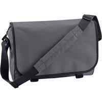 Bagbase Men's Flap Top 11L Messenger Bag in Mid Grey