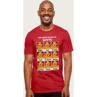 Sooty Men's The Many Moods Of T-Shirt in Red | Size: Medium