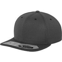 Yupoong Men's Flexfit 110 Plain Fitted Snapback Cap in Grey