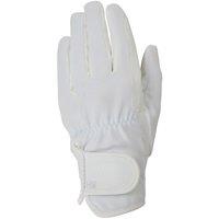 Hy5 Men's Every Day Leather Riding Gloves in White | Size: XS