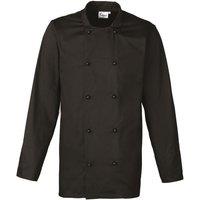 Premier Men's Cuisine Chef Jacket in Black | Size: 4XL