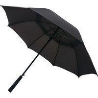 Swiss Peak Men's Tornado Storm Aware Folding Umbrella in Black