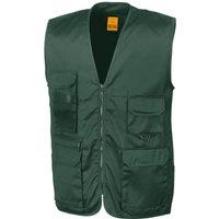 Result Men's Safari Waistcoat in Green | Size: 2XL