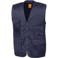 Result Men's Safari Waistcoat in Navy | Size: Large