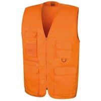 Result Men's Safari Waistcoat in Orange | Size: 2XL