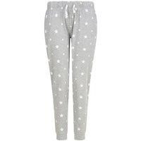 SF Men's Stars Cuffed Lounge Pants in Pale Grey | Size: 2XL