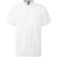 Premier Men's Recyclight Short-Sleeved Chef Shirt in White | Size: 3XL