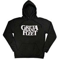 Greta Van Fleet Men's Logo Hoodie in Black | Size: Small