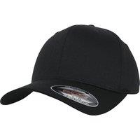 Yupoong Men's Flexfit Cotton Baseball Cap in Black | Size: S/M