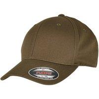 Yupoong Men's Flexfit Cotton Baseball Cap in Dark Olive | Size: S/M