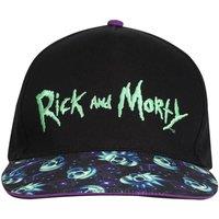 Rick & Morty Men's Neon Logo Baseball Cap in Black