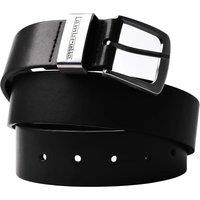 Lambretta Men's Leather Lined Belt in Black | Size: XL