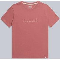 Animal Women's 'Marina' Lightweight Short Sleeve Relaxed Fit Casual Cotton T-Shirt in Dark Pink | Size: 6