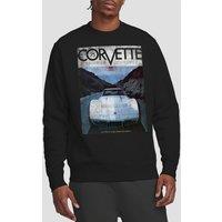 Chevrolet Chevy Corvette 75 Poster Sweatshirt, Black | Size: Medium
