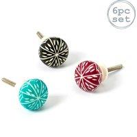 Nicola Spring Resin Cabinet Knobs - 3 Colours - Pack of 6 | Size: 1000mm x 500mm
