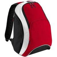 Bagbase Men's Teamwear Backpack Rucksack (21 Litres) Pack of 2 in Red