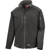 Result Men's Ripstop Soft Shell Jacket in Black | Size: 3XL