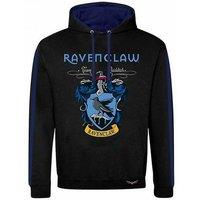 Harry Potter Men's Ravenclaw Pullover Hoodie in Black | Size: 2XL