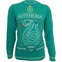 Harry Potter Men's Slytherin Knitted Jumper in Green | Size: XL