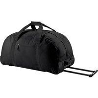 Bagbase Men's Classic Wheelie Holdall Duffle Travel Bag in Black