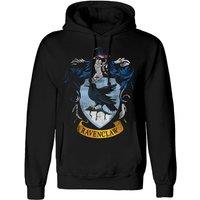 Harry Potter Men's Ravenclaw Distressed Hoodie in Black | Size: Large
