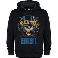 Amplified Men's Use Your Illusion 91 Tour Guns N Roses Hoodie in Black | Size: Large