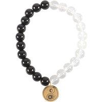Something Different Men's Beaded Yin Yang Bracelet (Pack of 24) in Black