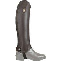 Brogini Men's Vicenza Grain Leather Gaiters in Brown | Size: Large