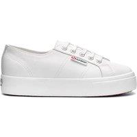 Superga Men's 2730 Nappa Leather Trainers in Medium Beige | Size: 3