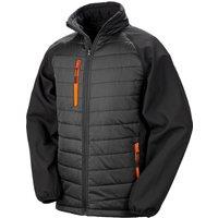 Result Men's Compass Softshell Padded Jacket in Orange | Size: Large
