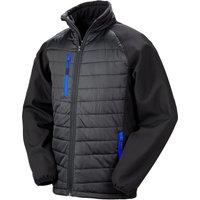 Result Men's Compass Softshell Padded Jacket in Royal | Size: XL