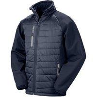 Result Men's Compass Softshell Padded Jacket in Dark Blue | Size: Large