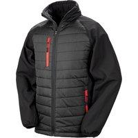 Result Men's Compass Softshell Padded Jacket in Red | Size: XS