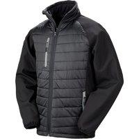 Result Men's Compass Softshell Padded Jacket in Grey | Size: Medium