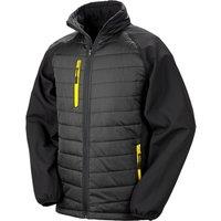 Result Men's Compass Softshell Padded Jacket in Yellow | Size: 3XL