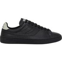Superga Men's 4833 Lendl Leather Trainers in Black | Size: 7