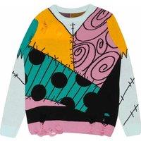 Nightmare Before Christmas Men's Sally Outfit Distressed Knitted Jumper | Size: Small