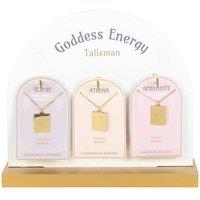 Something Different Men's Goddess Talisman Necklace Set (Pack of 24) in Gold