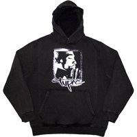 Tupac Shakur Men's Spray Photo Hoodie in Charcoal | Size: Small