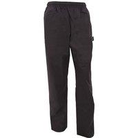Dennys Men's Black Elasticated Trouser Chefswear Pack of 2 | Size: 3XL