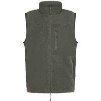 Front Row Men's Sherpa Gilet in Dark Olive | Size: Large