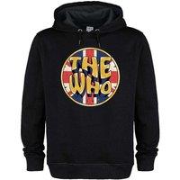 Amplified Men's Union Jack Circle The Who Hoodie in Black | Size: 2XL