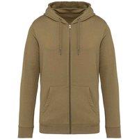 Native Spirit Men's Full Zip Hoodie in Medium Beige | Size: 2XS