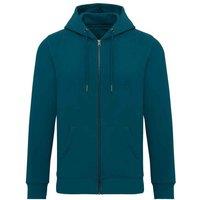 Native Spirit Men's Full Zip Hoodie in Bottle Green | Size: Large