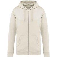Native Spirit Men's Full Zip Hoodie in Ivory | Size: 2XS
