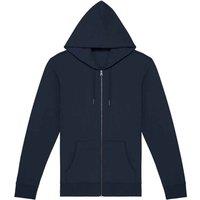 Native Spirit Men's Full Zip Hoodie in Navy | Size: 2XS