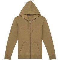 Native Spirit Men's Full Zip Hoodie in Olive | Size: XL