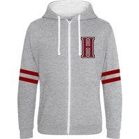 Harry Potter Men's Hogwarts Alumni Full Zip Hoodie in Grey | Size: Large