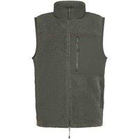 Front Row Men's Sherpa Gilet in Dark Olive | Size: 2XL