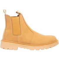 Grafters Men's Grinder Safety Twin Gusset Leather Dealer Boots in Mustard | Size: 15